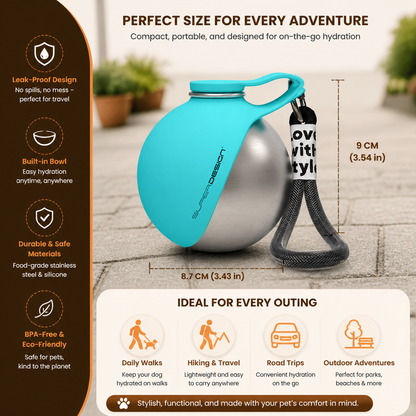 2-in-1 Travel Water Bottle for Dogs
