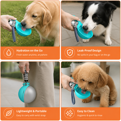 2-in-1 Travel Water Bottle for Dogs