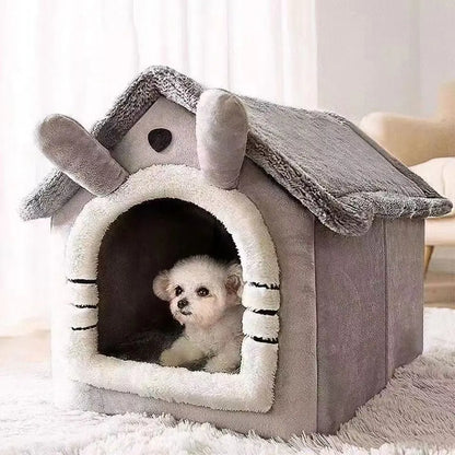 Classic Cottage™ Detachable House Bed for Cats & Small Dogs