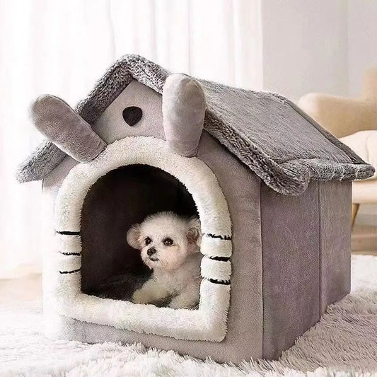 Classic Cottage™ Detachable House Bed for Cats & Small Dogs