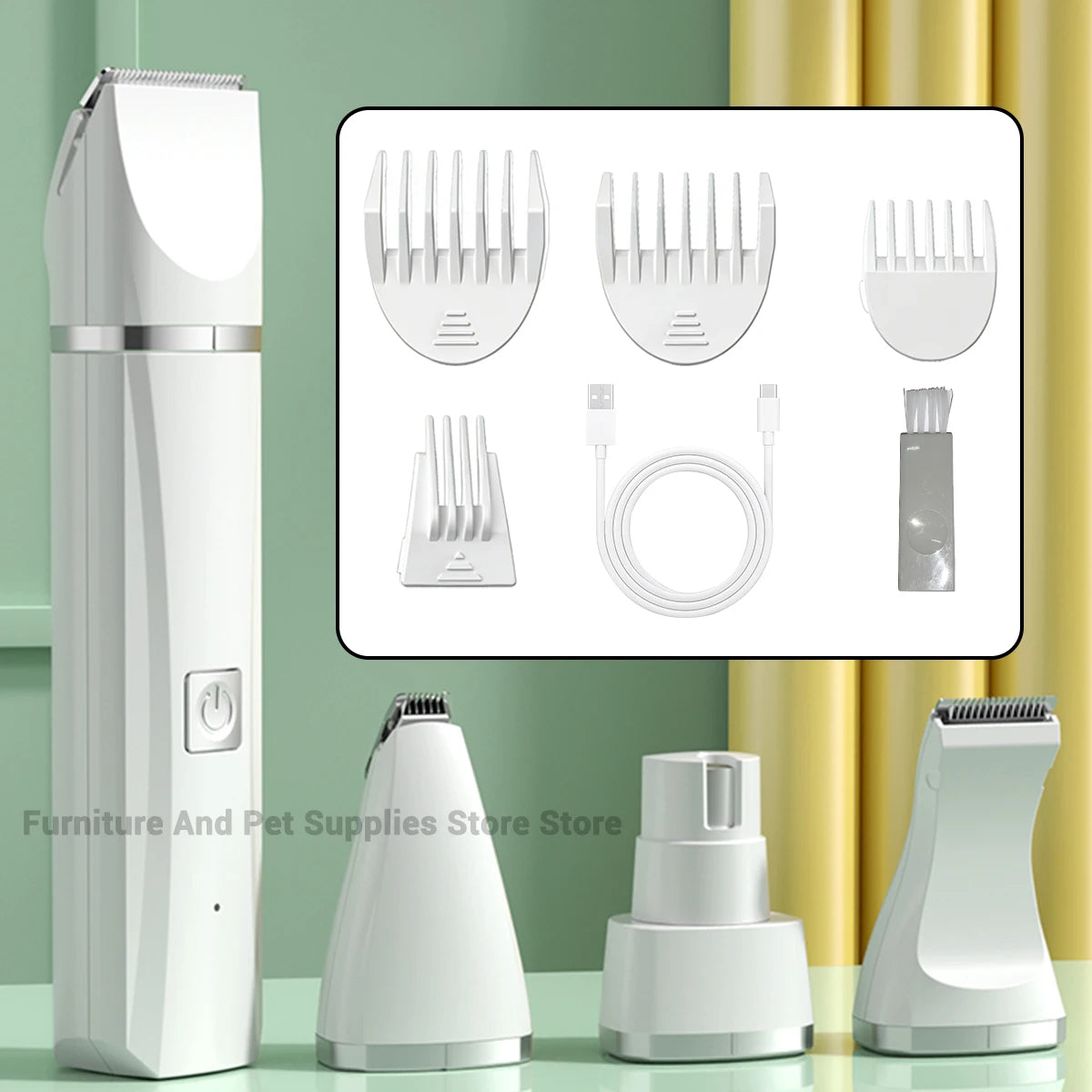 Pawsome™ 4-in-1 Professional Electric Pet Grooming & Trimming Kit