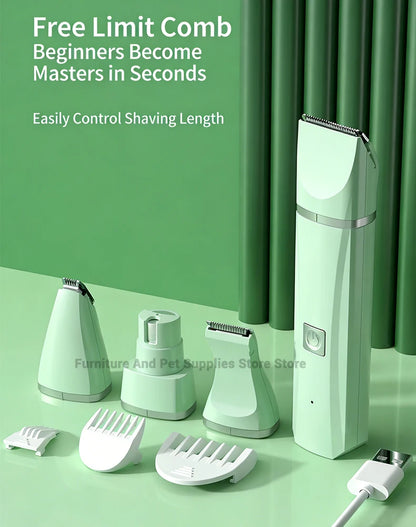 Pawsome™ 4-in-1 Professional Electric Pet Grooming & Trimming Kit
