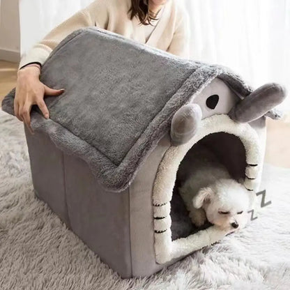 Classic Cottage™ Detachable House Bed for Cats & Small Dogs