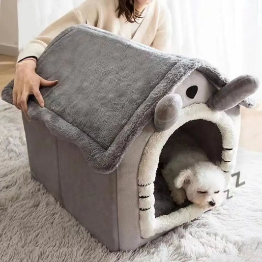 Classic Cottage™ Detachable House Bed for Cats & Small Dogs